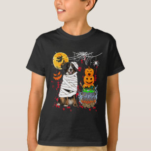 T-shirt Maman Bernese Mountain Dog Halloween Chien Pum eff