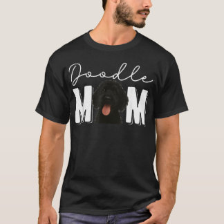 T-shirt Maman Black Doodle propriétaire Black Goldendoodle