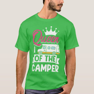 T-shirt Maman campeuse drôle reine du camping-car cadeau