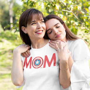 T-shirt Maman Captain America Classique