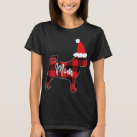 Maman Carlin Chien Noël Mama Pyjama Rouge Plaqué B