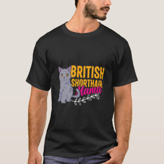 T-shirt Maman chat British Short Hair maman drôle British 