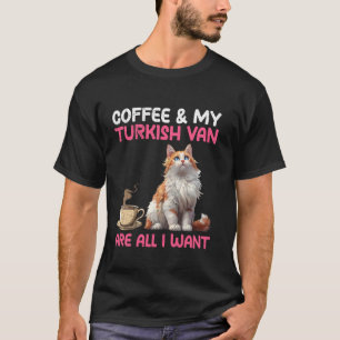 T-shirt Maman chat COFFEE ET VAN TURC SONT TOUT CE QUE JE