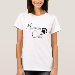T-Shirt Maman Chat empreinte de patte