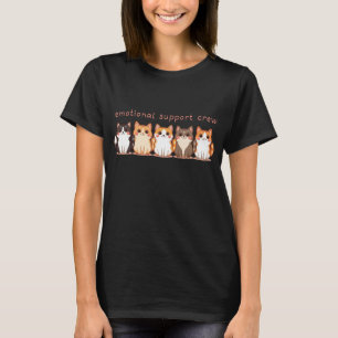 T-shirt Maman Chat Équipe de Soutien Émotionnel Mignonne A