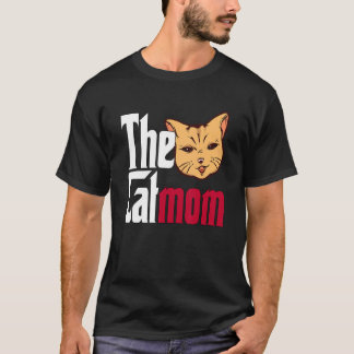 T-shirt Maman Chat La Catmère Mère de Chat Folle Maman Min