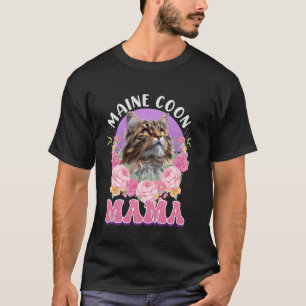 T-shirt Maman chat Maine Coon MAMAN MAINE COON MAMAN MAIN
