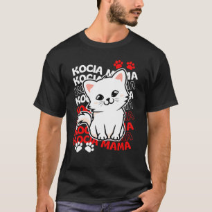 T-shirt Maman Chat Polonaise Kocia Mama