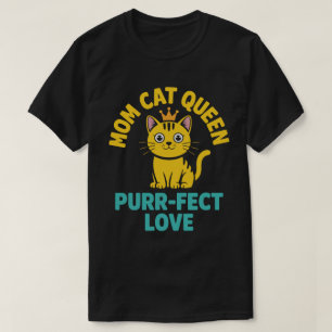 T-shirt Maman Chat Reine Tee