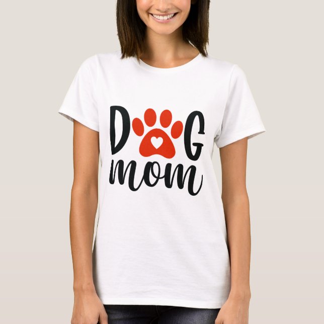 T-shirt maman chien (Devant)