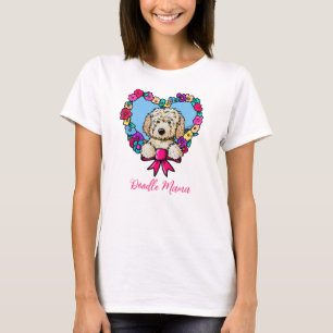 T-Shirt Maman Chien Amoureux Doodle