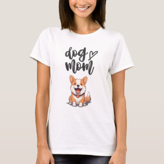T-shirt maman Chien mignonne - Corgi adorable Conc