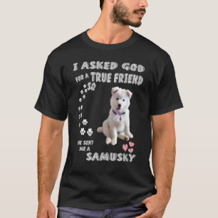 T-shirt Maman Chien Samoyède Husky Mixte Costume Drôle Pap