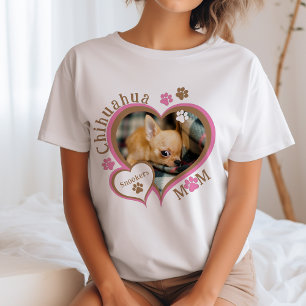 T-shirt Maman Chihuahua Photo Personnalisé