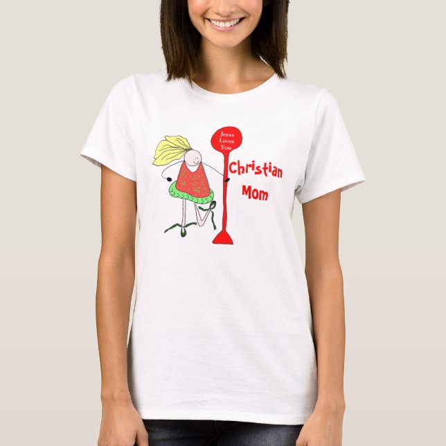 T-shirt Maman chrétienne (Devant)