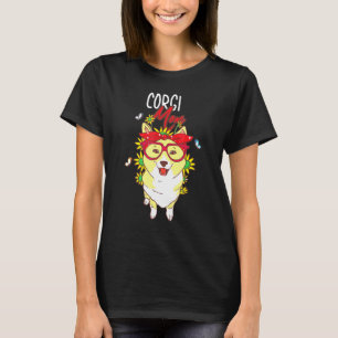 T-shirt Maman Corgi Chien Mignon Originalité