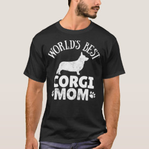 T-shirt maman Corgi tenue de promenade de chien