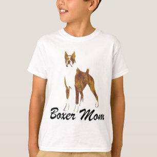 T-shirt Maman cultivée de boxeur d'oreille