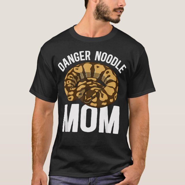 T-shirt Maman Danger Noodle Python Balle Maman Python Ball (Devant)