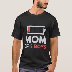 T-shirt Maman De 2 De Fils Fils Fête Des Mères