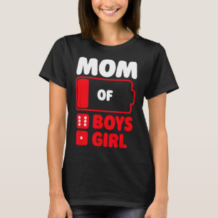 T-shirt Maman De 6 Garçons Et Une Fille