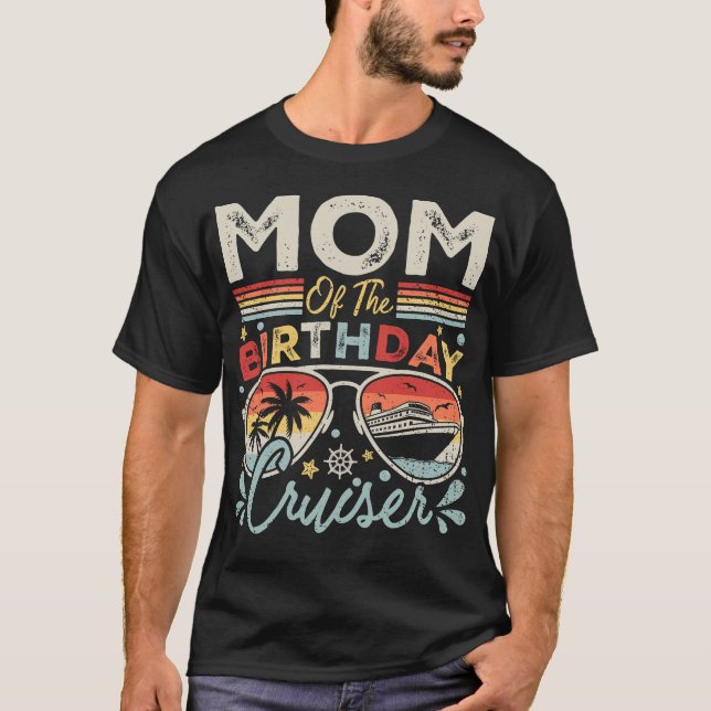 T-shirt Maman de Anniversaire Cruiser Hommes de vacances (Devant)