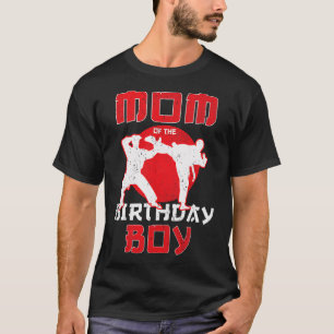 T-shirt Maman De Anniversaire Karate Taekwondo Boy Martial