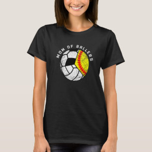 T-shirt Maman De Ballers Softball Volleyball Soccer Maman