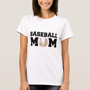 T-shirt Maman de base-ball