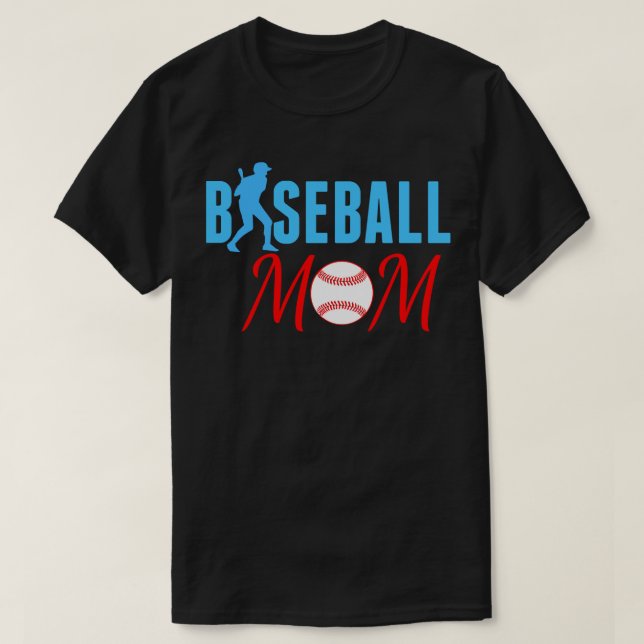 T-shirt Maman de baseball (Design devant)