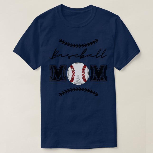 T-shirt Maman de baseball 14 (Design devant)