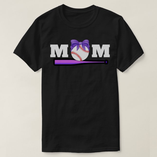 T-shirt Maman de baseball 52 (Design devant)