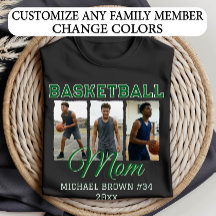 Maman de basket-ball personnalisée 3 Collage de ph