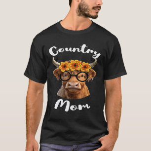 T-shirt Maman de campagne pour maman de ferme ou vache mam