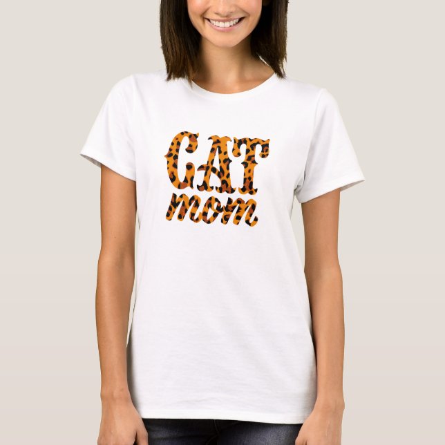 T-shirt Maman de chat (Devant)