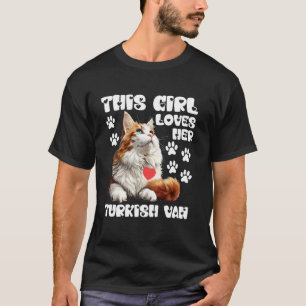 T-shirt Maman de chat CETTE FILLE AIME SON TURKISH VAN Pro
