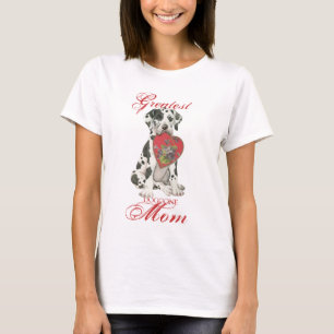 T-shirt Maman de coeur de great dane