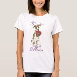 T-shirt Maman de coeur de whippet