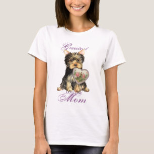 T-shirt Maman de coeur de Yorkie