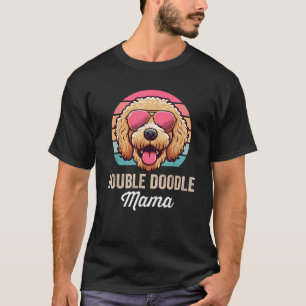 T-shirt Maman de Double Doodle Chien Mignonne Maman Double