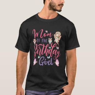 T-shirt Maman De Fille Anniversaire Fée 1er Anniversaire F