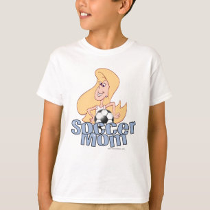 T-shirt Maman de football