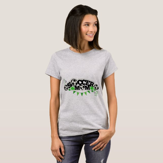 T-shirt Maman de football (Devant entier)