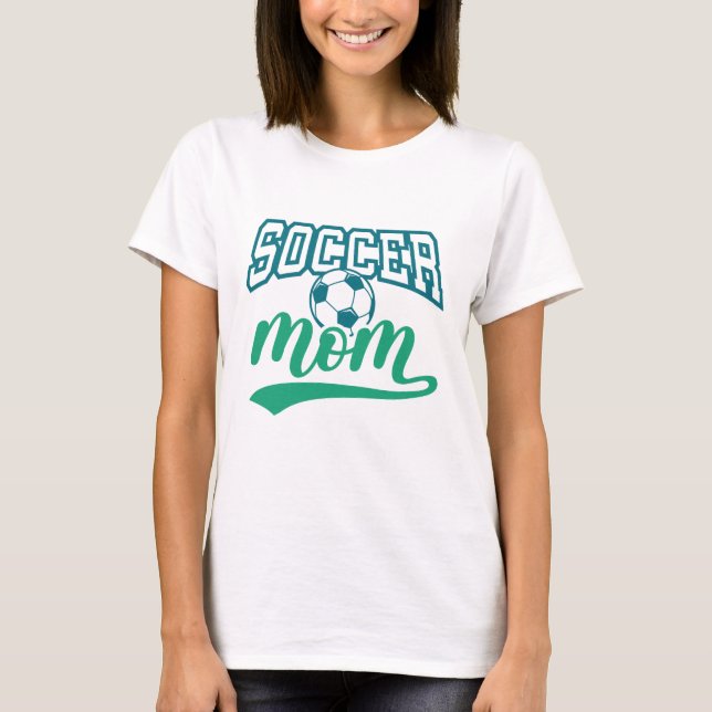 T-shirt Maman de football (Devant)