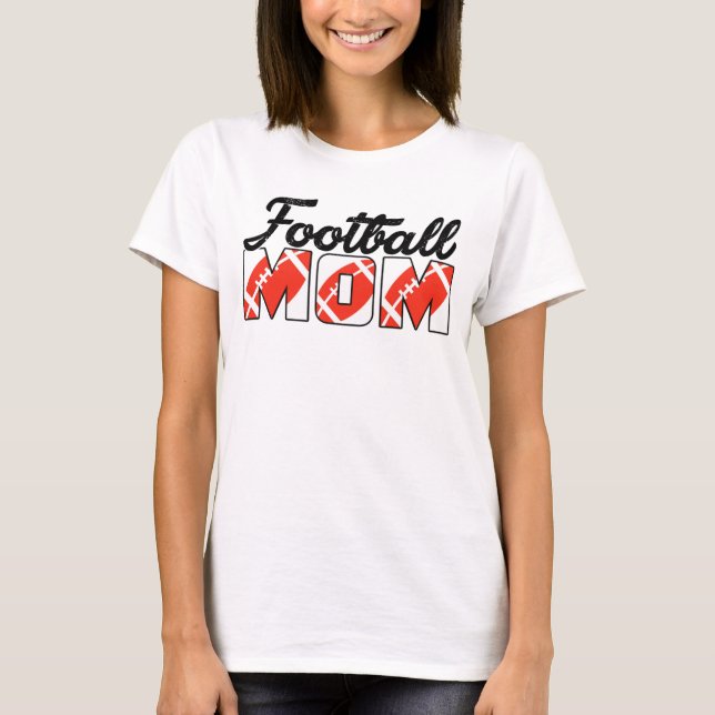T-shirt maman de football (Devant)