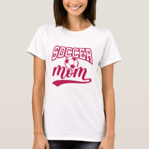 T-shirt Maman de football