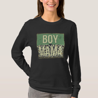 T-shirt Maman de garçon Léopard Fête des Mères