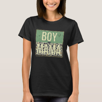 T-shirt Maman de garçon Léopard Fête des Mères