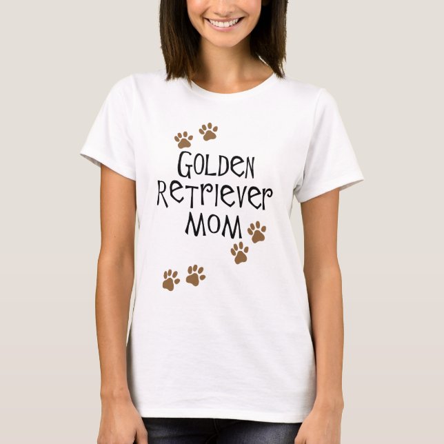 T-shirt Maman de golden retriever (Devant)