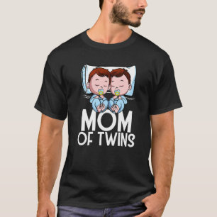 T-shirt Maman de jumeaux garçons annonce de grossesse de d